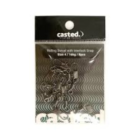 Vrtljivke Casted Rolling Swivel with Interlock Snap 2-6