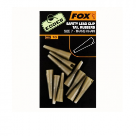 Fox Safety Lead Clip Tail Rubbers 7-trans khaki