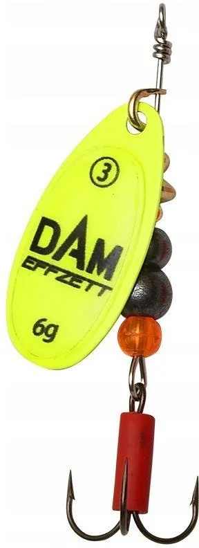 Blestivka DAM Effzett Fluo Spinner št:6 20g