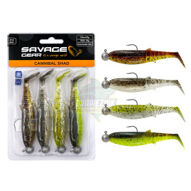 Vaba Savage Gear Cannibal Shad Clearwater Mix 12,5cm