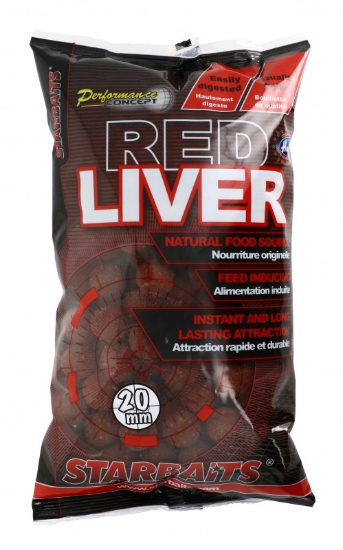 Bojli Starbaits Red Liver 20mm 1kg