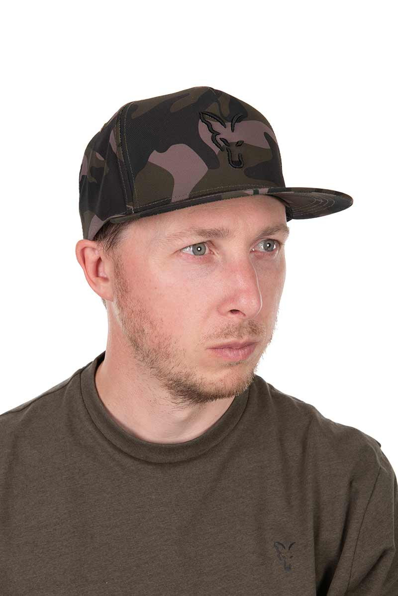 Kapa Fox Flatpeak Snapback Cap- camo