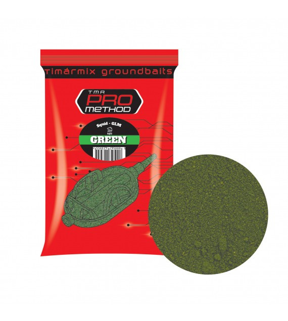 Hrana Timar Pro Method Green 1kg- Squid GLM